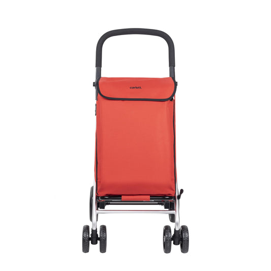 Carro de la compra rojo Julia de 4 ruedas con bolsa térmica - La Casa del  Outlet